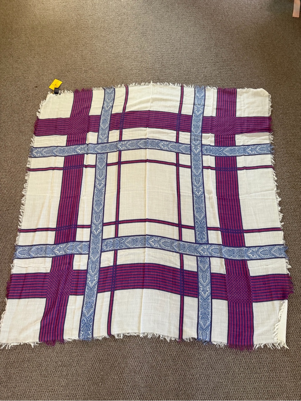 NWT Etro XL wool/silk scarf wrap